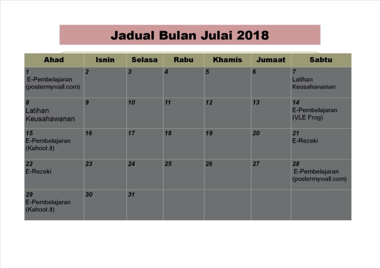 JULAI 2018