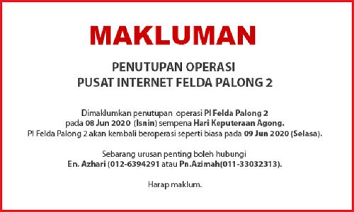 NOTIS PENUTUPAN PIHariKeputeraan